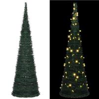 vidaXL Kunstkerstboom met verlichting pop-up 150 cm groen