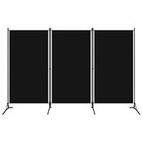 vidaXL Kamerscherm met 3 panelen 260x180 cm zwart