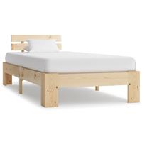 vidaXL Bedframe massief grenenhout 100x200 cm