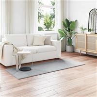 vidaXL Nep Konijnenbont Tapijt Olite Grijs 100 x 200 cm Polyester