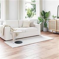 vidaXL Nep Konijnenbont Tapijt Olite Wit 100 x 200 cm Polyester