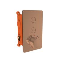 Inbouw Douchekraan Best Design Clic Dijon 2-weg Thermostaat PVD Brons