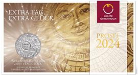 Oostenrijk 5 Euro 2024 Nieuwjaarsmunt Zilver BU