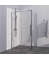 BRAUER Season douchecabine model B met schuifdeur helder glas 100x90x200 omkeerbaar incl. glascoatin