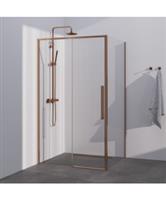 BRAUER Season douchecabine model B met schuifdeur helder glas 100x100x200 omkeerbaar incl. glascoati