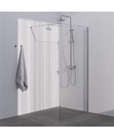 BRAUER Season inloopdouche model D helder glas 90x200 incl. glascoating Season-RVS-kleurig