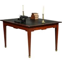 Hollandse 18e eeuwse werktafel Louis Seize ingelegd met wasdoek (No.351970)