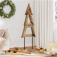 vidaXL Kerstboom met standaard Bruin 120 cm Massief teakhout