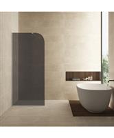 Inloopdouche Wiesbaden Curvea 90x200 cm 8 mm Nano Rookglas