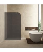 Inloopdouche Wiesbaden Curvea 120x200 cm 8 mm Nano Rookglas