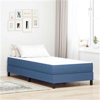 vidaXL Bedmatras met matras Blauw 100 x 200 cm Stof
