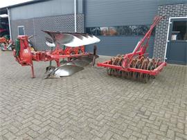Kverneland 4 schaar ploeg met vorenpakker en woelers