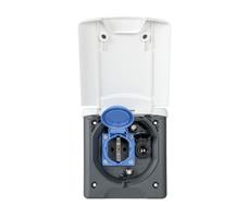 Inbouwstekkerdoos Design 2014 230V/12V/Sat Wit