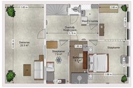 Appartement Fitterstraat in Leiden