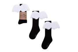 Kniekousen Mamas Feet Angel Black 1-3 Jaar