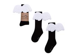 Kniekousen Mamas Feet Angel Black 1-3 Jaar