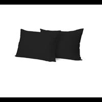 Kussensloop set van 2 (Kleur: Zwart) Donkerblauw