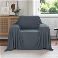 vidaXL Kleden 6 stuks Donkergrijs 210 x 140 cm Fleece