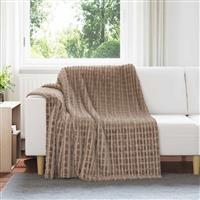 vidaXL Kleden 6 stuks Kameel 200 x 150 cm Fleece