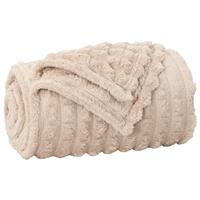 vidaXL Kleden 6 stuks Beige 150 x 130 cm Fleece