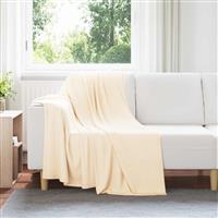 vidaXL Kleden 24 stuks Crème 170 x 130 cm Fleece