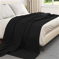 vidaXL Kleden 6 stuks Zwart 270 x 240 cm Fleece