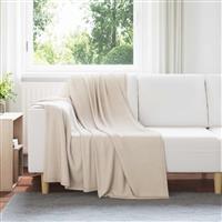 vidaXL Kleden 6 stuks Beige 170 x 130 cm Fleece