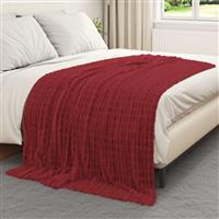 vidaXL Kleden 6 stuks Bordeaux Rood 200 x 150 cm Fleece