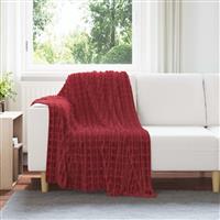 vidaXL Kleden 6 stuks Bordeaux Rood 150 x 130 cm Fleece