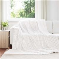 vidaXL Kleden 6 stuks Wit 270 x 240 cm Fleece