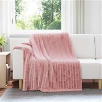 vidaXL Kleden 6 stuks Roze 200 x 150 cm Fleece