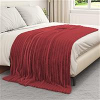 vidaXL Kleden 6 stuks Bordeaux Rood 200 x 150 cm Fleece