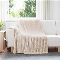 vidaXL Kleden 6 stuks Beige 200 x 150 cm Fleece