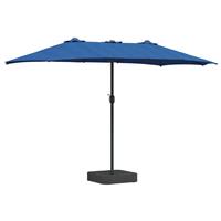 vidaXL Tuinparasol Azurblauw 385 x 209 x 244 cm Polyester