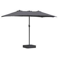 vidaXL Tuinparasol Antraciet 385 x 209 x 244 cm Polyester