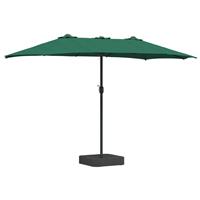 vidaXL Tuinparasol Groen 385 x 209 x 244 cm Polyester