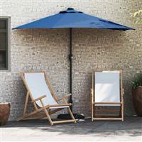 vidaXL Tuinparasol Blauw 294 x 150 x 223 cm Stof