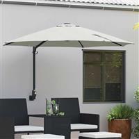 vidaXL Tuinparasol Zand 248 x 248 x 148 cm Polyester en staal