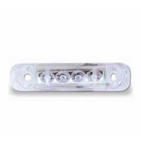 Jokon Markering LED S24-2 Rechthoekig Opbouw Wit met Rode LEDs