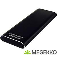 LC-Power LC-M2-C-NVME behuizing voor opslagstations M.2 SDD-behuizing Zwart