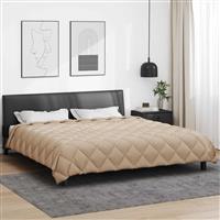 vidaXL Winter Dekbed Taupe 240 x 260 cm Microfiber