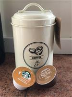 Mooi decoratief opbergblik voor Coffee