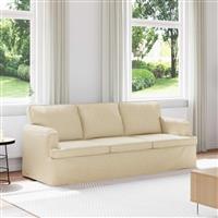 vidaXL Bank Crème 201 x 80 x 85 cm Stof