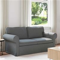 vidaXL Bank Donkergrijs 215 x 82 x 80 cm Metaal