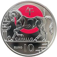 San Marino 10 Euro 2024 De Chinese Maankalender - Paard