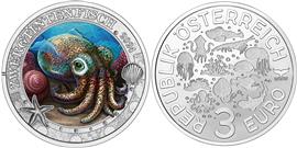 Oostenrijk 3 Euro 2024 Dwerginktvis