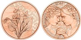 Oostenrijk 10 Euro 2024 Viooltje Koper UNC