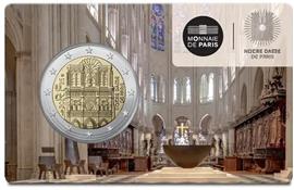 Frankrijk 2 Euro 2025 Notre Dame Coincard