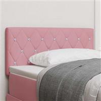 vidaXL Hoofdbord met hoofdeinde Roze 90 cm Nep Leer