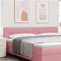 vidaXL Hoofdbord met hoofdeinde Roze 200 cm Nep Leer
